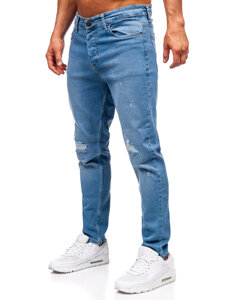 Uomo Pantaloni in jeans slim fit Blu scuro Bolf 6462