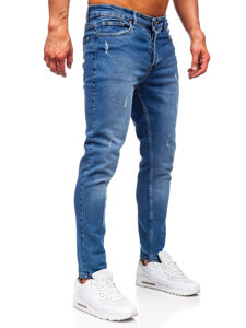 Uomo Pantaloni in jeans slim fit Blu scuro Bolf 6469