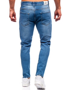 Uomo Pantaloni in jeans slim fit Blu scuro Bolf 6471