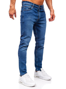 Uomo Pantaloni in jeans slim fit Blu scuro Bolf 6482