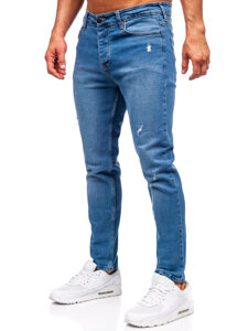 Uomo Pantaloni in jeans slim fit Blu scuro Bolf 6485