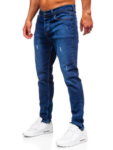 Uomo Pantaloni in jeans slim fit Blu scuro Bolf 6516