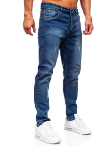 Uomo Pantaloni in jeans slim fit Blu scuro Bolf 6518