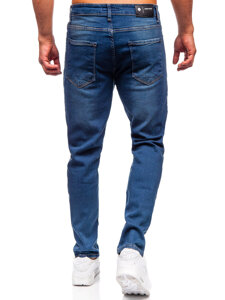 Uomo Pantaloni in jeans slim fit Blu scuro Bolf 6518