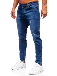 Uomo Pantaloni in jeans slim fit Blu scuro Bolf 6558