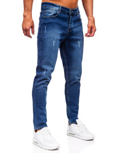 Uomo Pantaloni in jeans slim fit Blu scuro Bolf 6558