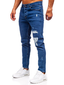 Uomo Pantaloni in jeans slim fit Blu scuro Bolf 6565