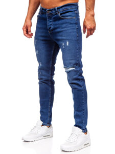 Uomo Pantaloni in jeans slim fit Blu scuro Bolf 6566-2