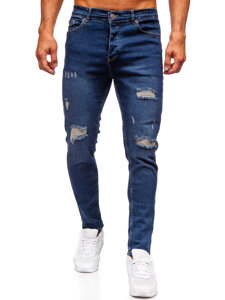 Uomo Pantaloni in jeans slim fit Blu scuro Bolf 6569