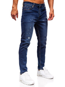 Uomo Pantaloni in jeans slim fit Blu scuro Bolf 6571