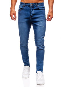 Uomo Pantaloni in jeans slim fit Blu scuro Bolf 6585