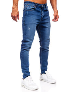 Uomo Pantaloni in jeans slim fit Blu scuro Bolf 6585