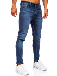 Uomo Pantaloni in jeans slim fit Blu scuro Bolf 6596