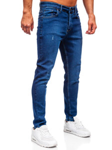 Uomo Pantaloni in jeans slim fit Blu scuro Bolf 6736