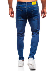 Uomo Pantaloni in jeans slim fit Blu scuro Bolf 6736