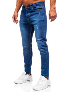 Uomo Pantaloni in jeans slim fit Blu scuro Bolf 6758