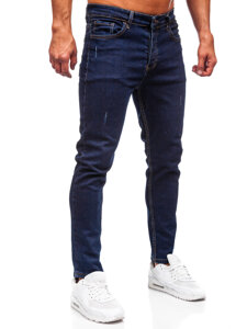 Uomo Pantaloni in jeans slim fit Blu scuro Bolf 6785