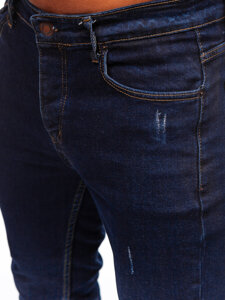 Uomo Pantaloni in jeans slim fit Blu scuro Bolf 6785