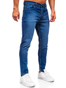 Uomo Pantaloni in jeans slim fit Blu scuro Bolf 6811