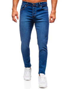 Uomo Pantaloni in jeans slim fit Blu scuro Bolf 6811