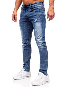 Uomo Pantaloni in jeans slim fit Blu scuro Bolf MP0045B