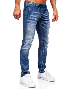 Uomo Pantaloni in jeans slim fit Blu scuro Bolf MP0110BS