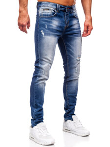 Uomo Pantaloni in jeans slim fit Blu scuro Bolf MP0134BS