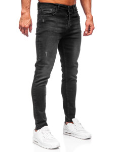 Uomo Pantaloni in jeans slim fit Nero Bolf 6161