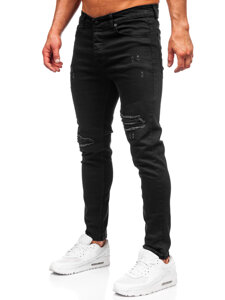 Uomo Pantaloni in jeans slim fit Nero Bolf 6382