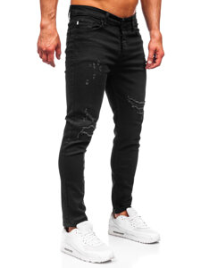 Uomo Pantaloni in jeans slim fit Nero Bolf 6382