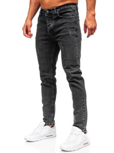 Uomo Pantaloni in jeans slim fit Nero Bolf 6488