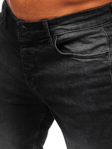 Uomo Pantaloni in jeans slim fit Nero Bolf 6489