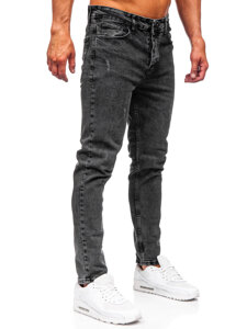 Uomo Pantaloni in jeans slim fit Nero Bolf 6497