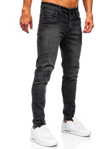 Uomo Pantaloni in jeans slim fit Nero Bolf 6498