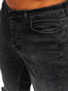 Uomo Pantaloni in jeans slim fit Nero Bolf 6498