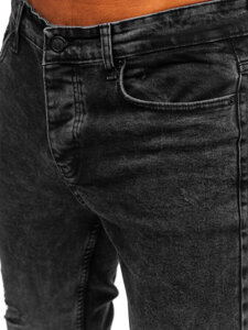 Uomo Pantaloni in jeans slim fit Nero Bolf 6499