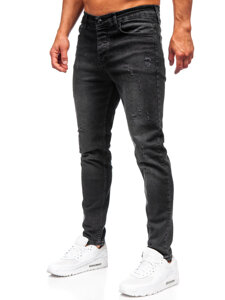 Uomo Pantaloni in jeans slim fit Nero Bolf 6504