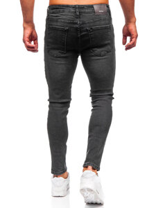 Uomo Pantaloni in jeans slim fit Nero Bolf 6513