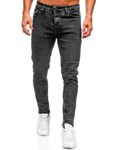 Uomo Pantaloni in jeans slim fit Nero Bolf 6519