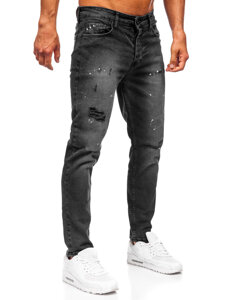 Uomo Pantaloni in jeans slim fit Nero Bolf 6533