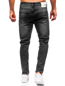 Uomo Pantaloni in jeans slim fit Nero Bolf 6533