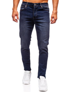 Uomo Pantaloni in jeans slim fit Nero Bolf 6576