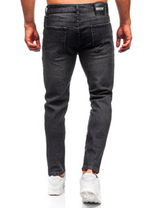 Uomo Pantaloni in jeans slim fit Nero Bolf 6645