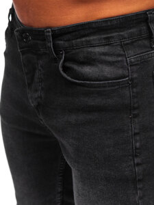 Uomo Pantaloni in jeans slim fit Nero Bolf 6687