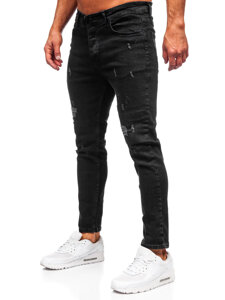 Uomo Pantaloni in jeans slim fit Nero Bolf 6853