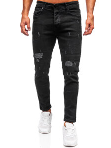 Uomo Pantaloni in jeans slim fit Nero Bolf 6853