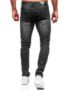 Uomo Pantaloni in jeans slim fit Nero Bolf MP0141N