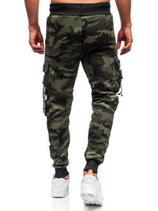 Uomo Pantaloni jogger cargo da tuta caldi Khaki Bolf HSS453