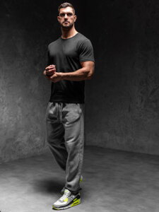 Uomo Pantaloni jogger da tuta Grigio Bolf MS002A1