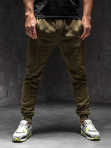 Uomo Pantaloni jogger da tuta Khaki Bolf XW01-C